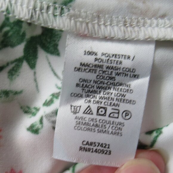 Ann Taylor Floral Sleeveless button down Blouse Shirt -Size XS, White Multicolor - Picture 11 of 13